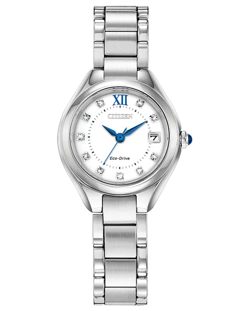 CITIZEN Ladies Eco-Drive Silhouette Crystal Dress/Classic EW2540-83A