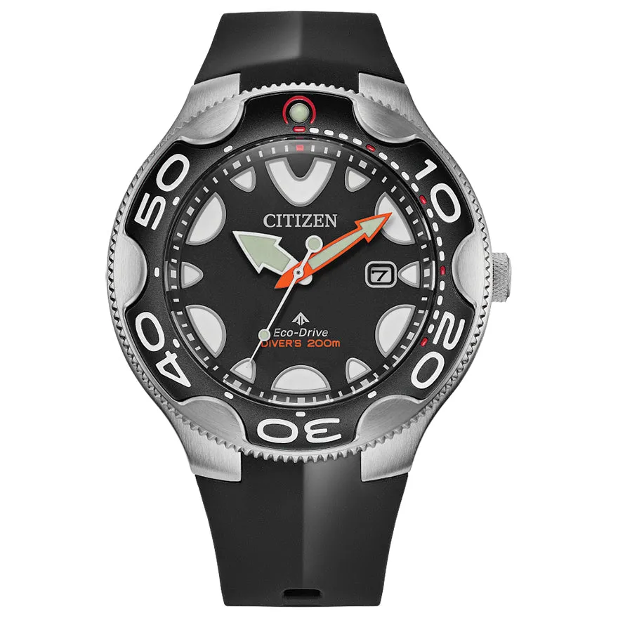 CITIZEN MEN ECO 200M SS STRA BLCK BN0230-04E