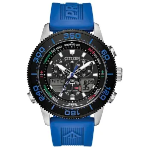 Citizen Men's Ana-Digi Watch - Promaster Sailhawk Blue Rubber Strap | JR4068-01E