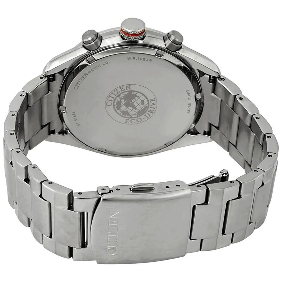 Citizen Men's Chronograph Watch - Chandler Black Dial Steel Bracelet | CA0368-56E