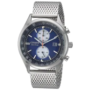 Citizen Men's Chronograph Watch - Chandler Blue & Silver Dial | CA7020-58L