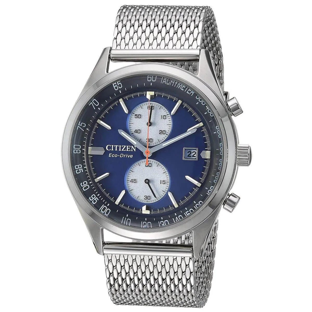 Citizen Men's Chronograph Watch - Chandler Blue & Silver Dial | CA7020-58L