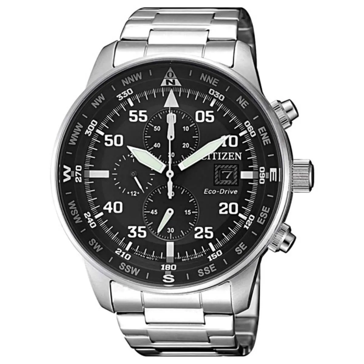 Citizen Men's Chronograph Watch - Eco-Drive Stainless Steel Bracelet | CA0690-88E