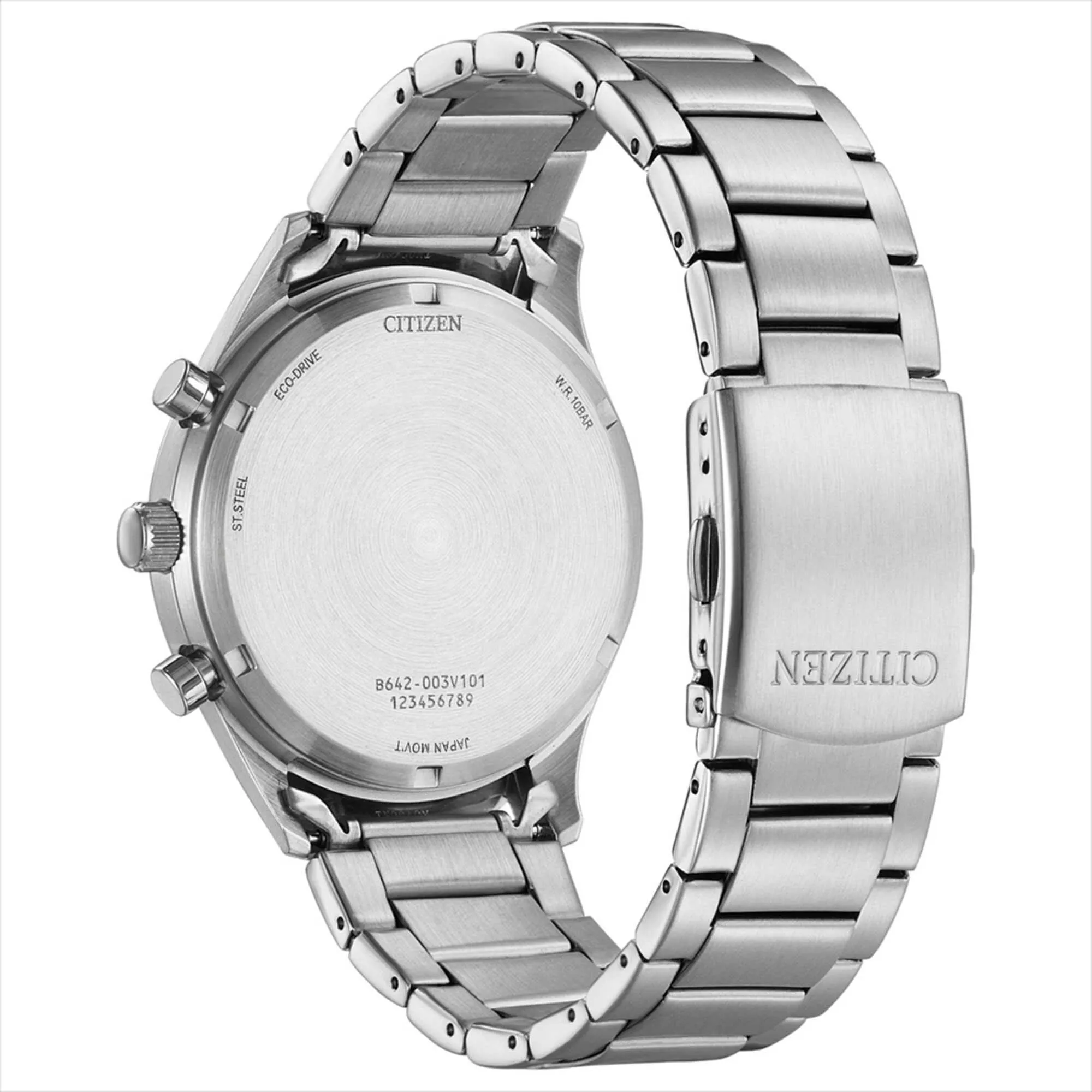 Citizen Men's Chronograph Watch - Eco-Drive Stainless Steel Bracelet | CA7028-81E