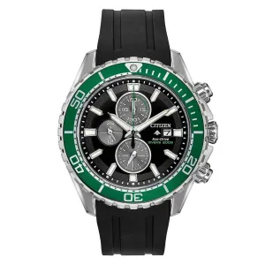 Citizen Men's Chronograph Watch - Promaster Chrono Diver Black Strap | CA0715-03E