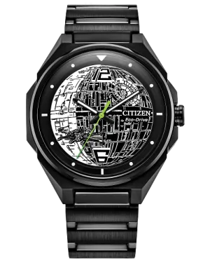 CITIZEN Mens Eco-Drive Death Star Star Wars Classic BJ6539-50W