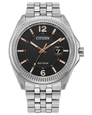 CITIZEN Mens Eco-Drive Ring Corso Dress/Classic AW1740-54H