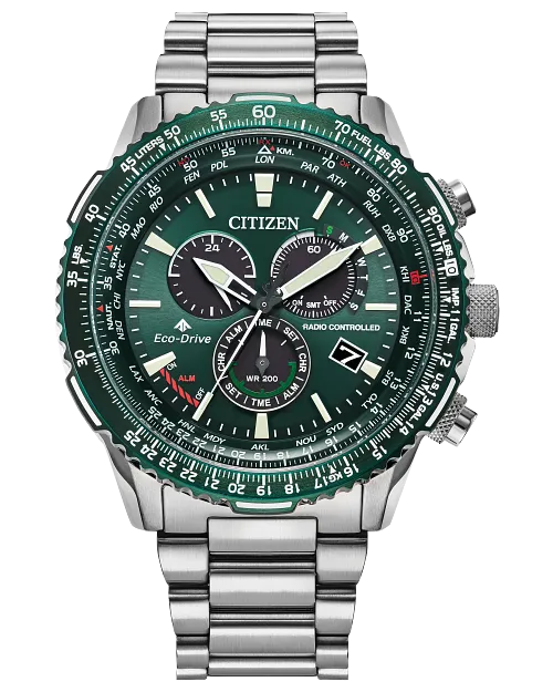 CITIZEN Mens Eco-Drive Sky Promaster Air CB5004-59W