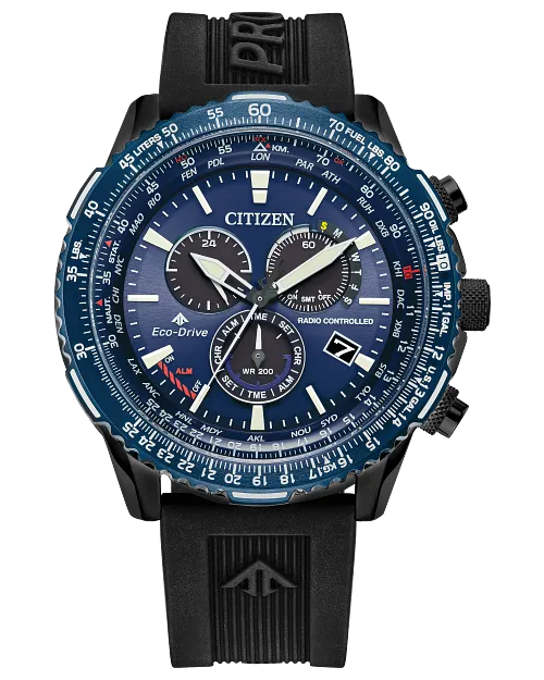 CITIZEN Mens Eco-Drive Sky Promaster Air CB5006-02L