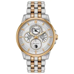 Citizen Men's Eco Drive Watch - Calendrier Moon Phase Two Tone Bracelet | BU0056-57A