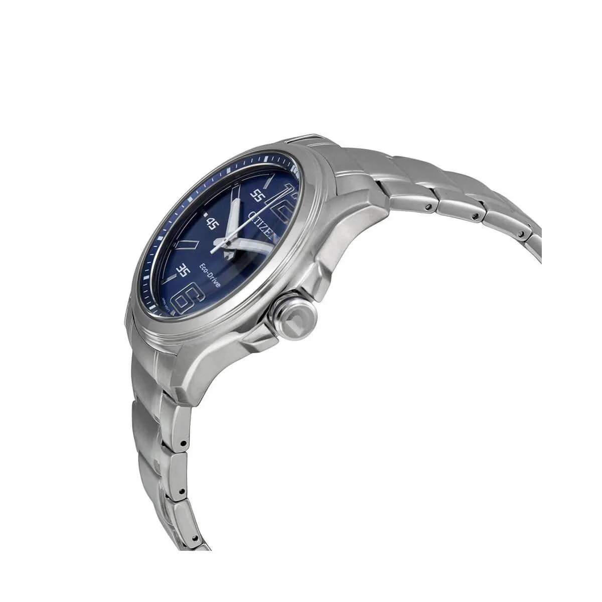 Citizen Men's Eco Drive Watch - Drive Blue Dial Stainless Steel Bracelet | AW1350-83M