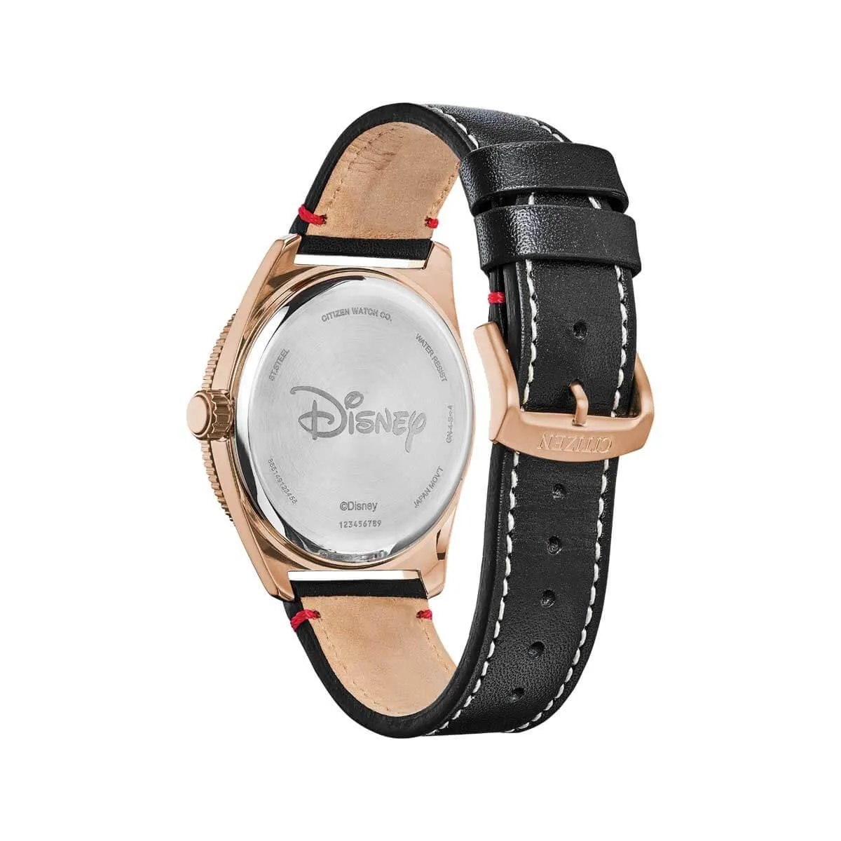 Citizen Men's Eco-Drive Watch - Marvel Black Dial Leather Strap | AW1596-08W
