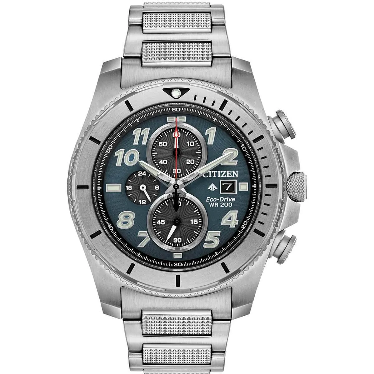 Citizen Men's Eco Drive Watch - Promaster Tough Chrono Silver Bracelet | CA0720-54H