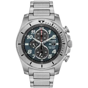 Citizen Men's Eco Drive Watch - Promaster Tough Chrono Silver Bracelet | CA0720-54H