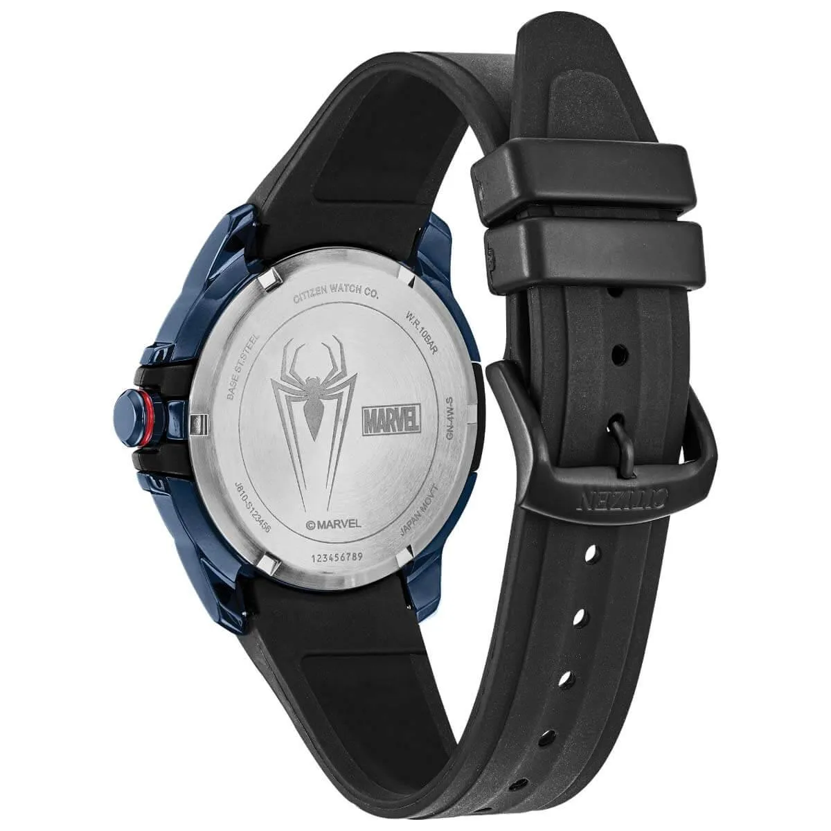Citizen Men's Eco Drive Watch - Spider-Man Blue Dial Black Strap | AW1156-01W