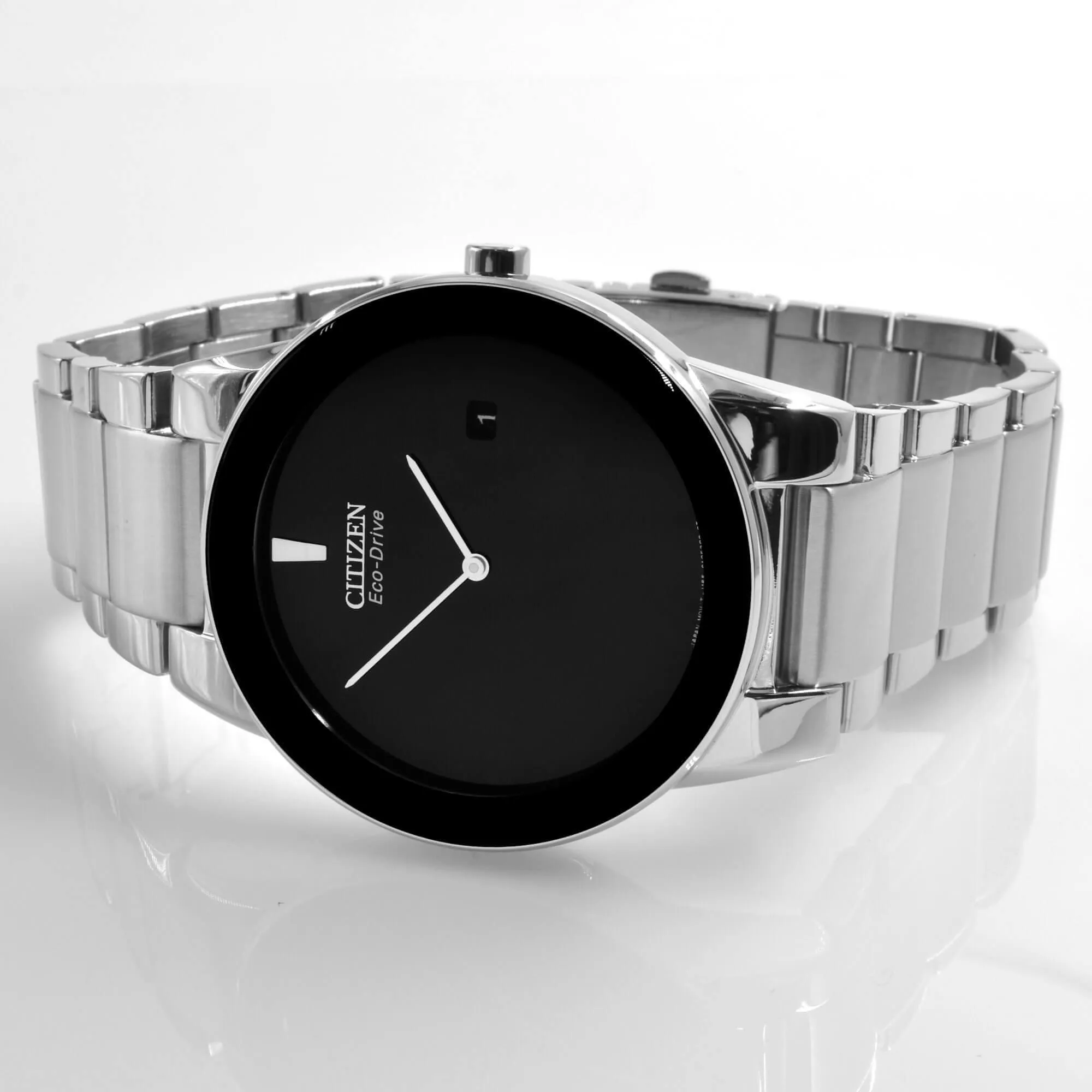 Citizen Men's Stainless Steel Watch - Axiom Eco-Drive Black Dial | AU1060-51E