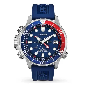 Citizen Men's Strap Watch - Promaster Aqualand Blue Polyurethane Dive | BN2038-01L