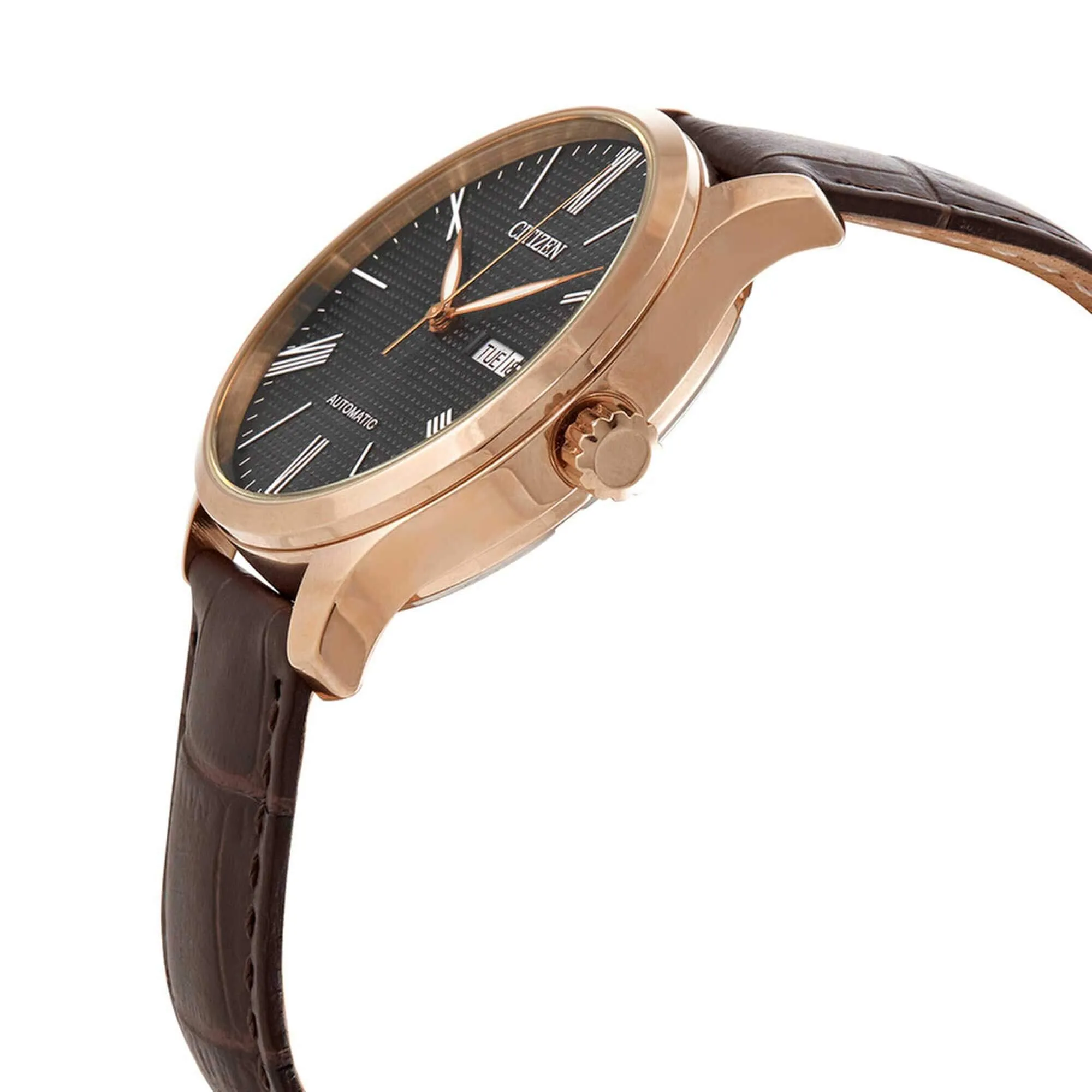 Citizen Men's Watch - Automatic Black Dial Strap Day and Date Display | NH8353-00H