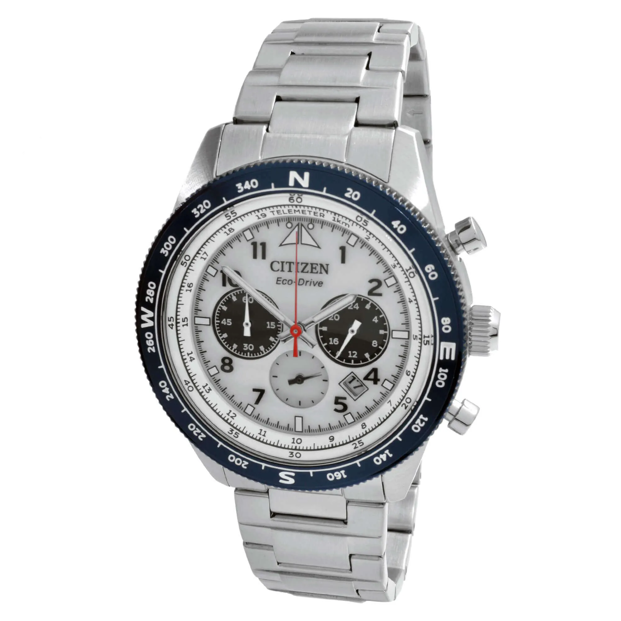 Citizen Men's Watch - Chronograph Grey Dial Stainless Steel Bracelet | CA4554-84H