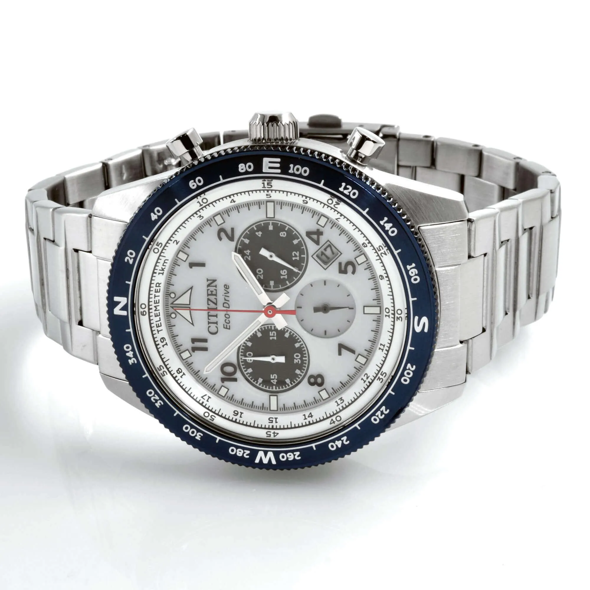 Citizen Men's Watch - Chronograph Grey Dial Stainless Steel Bracelet | CA4554-84H