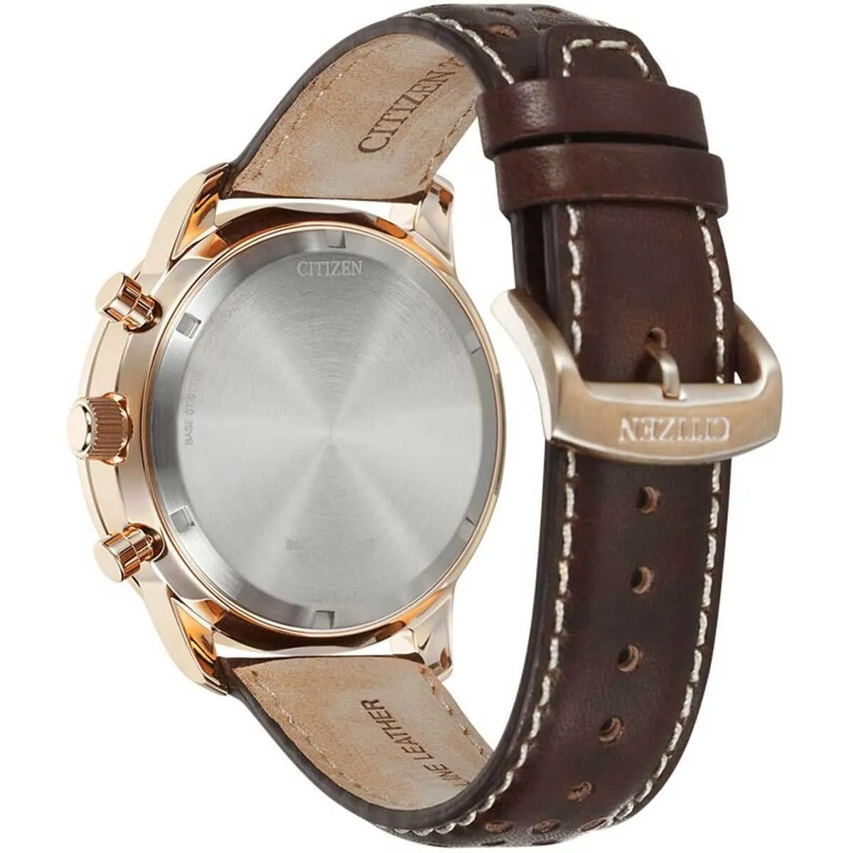 Citizen Men's Watch - Chronograph Power reserve Blue Dial Leather Strap | CA4503-18L
