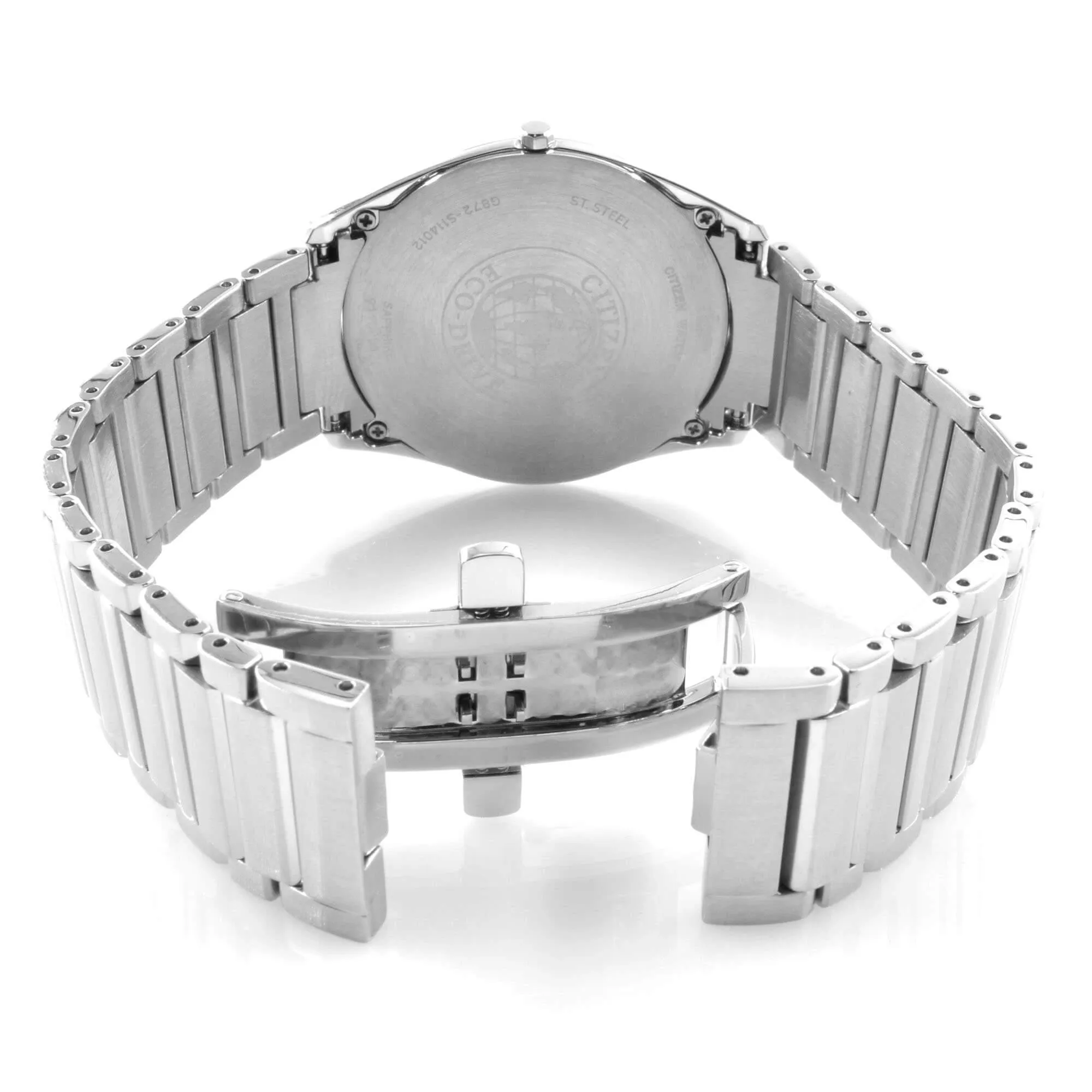 Citizen Men's Watch - Eco Drive Black Dial Stainless Steel Bracelet | AR3071-87E