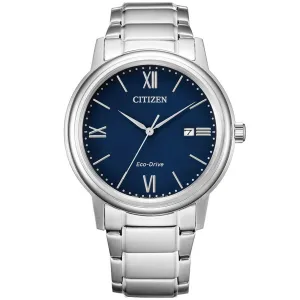 Citizen Men's Watch - Eco-Drive Blue Dial Silver Tone Steel Bracelet | AW1670-82L
