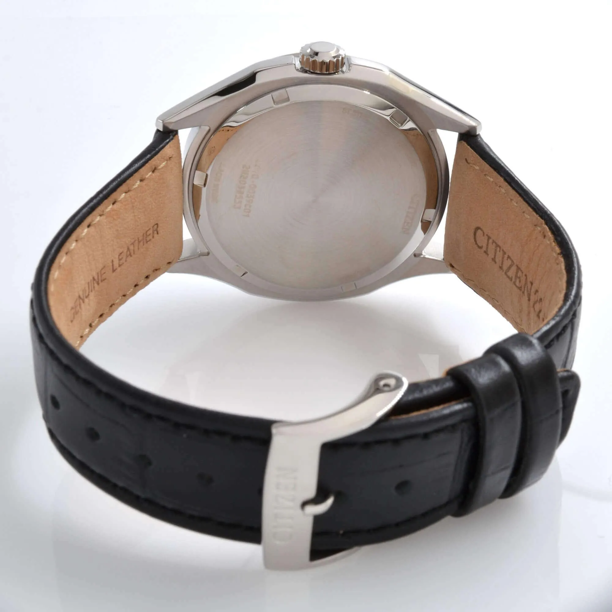 Citizen Men's Watch - Eco-Drive Power Reserve Black Dial Leather Strap | AW1750-18E