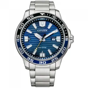 Citizen Men's Watch - Eco-Drive Power Reserve Blue Dial Silver Bracelet | AW1525-81L