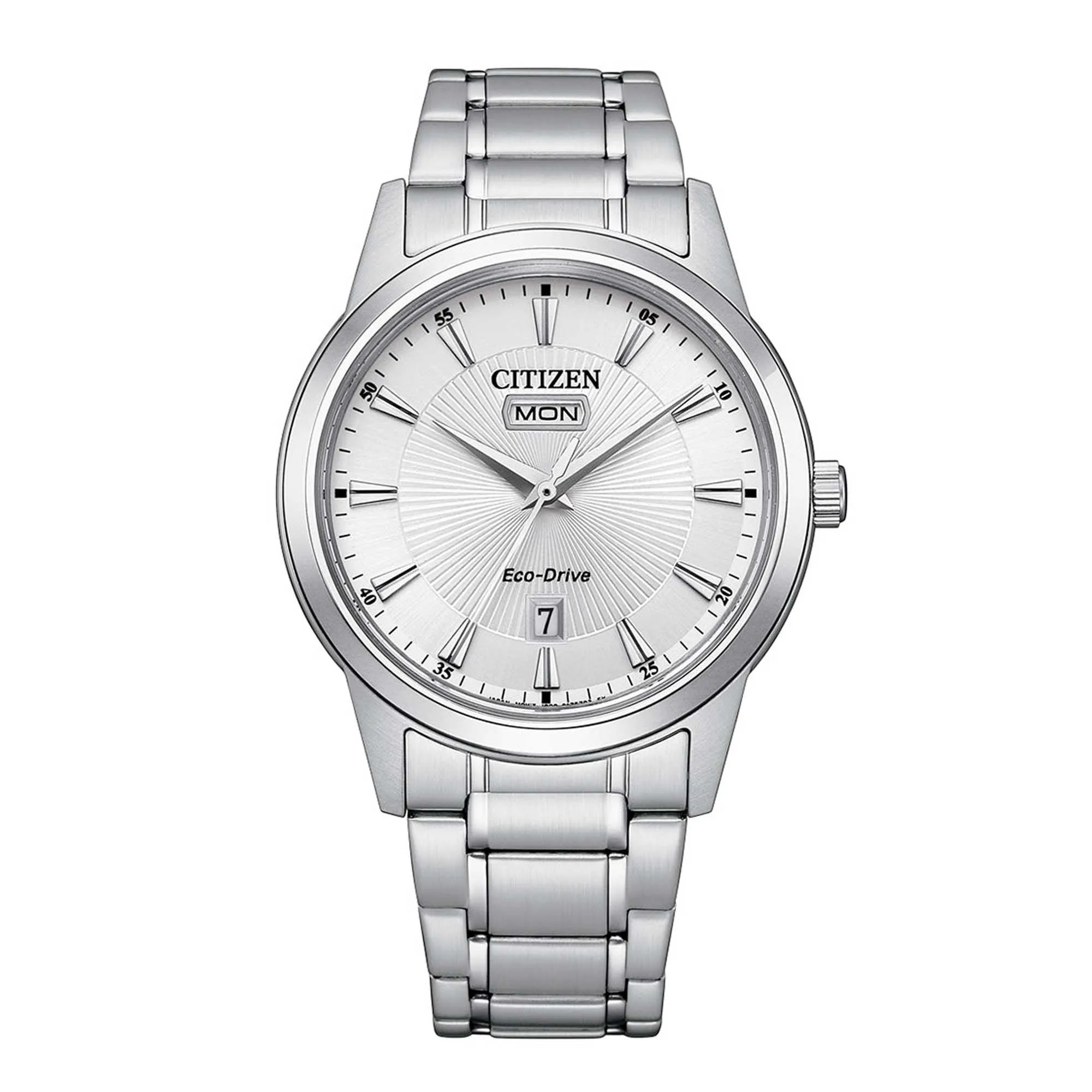 Citizen Men's Watch - Eco-Drive Silver Dial Stainless Steel Bracelet | AW0100-86A