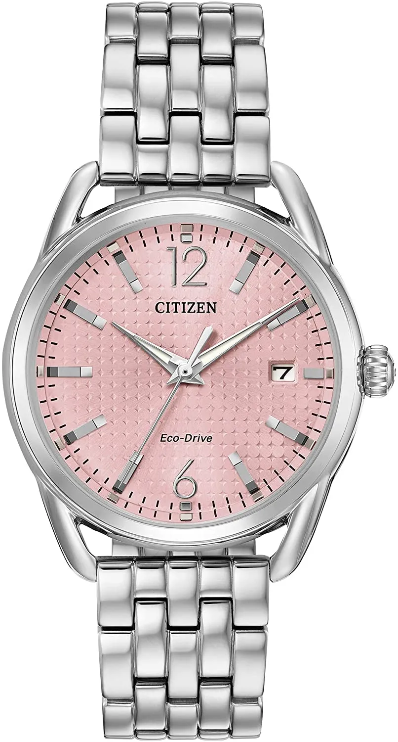 Citizen Pink Dial World Time Classic Watch FE6080-71X