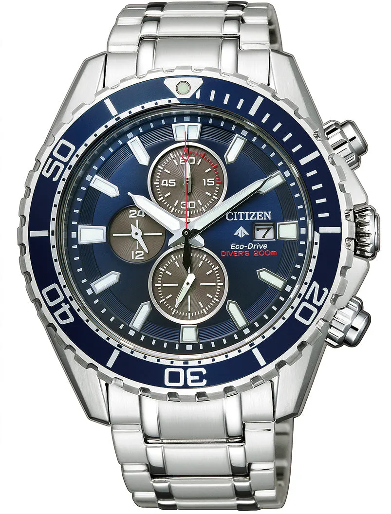 Citizen Promaster Diver Chronograph Eco Drive Mens Watch