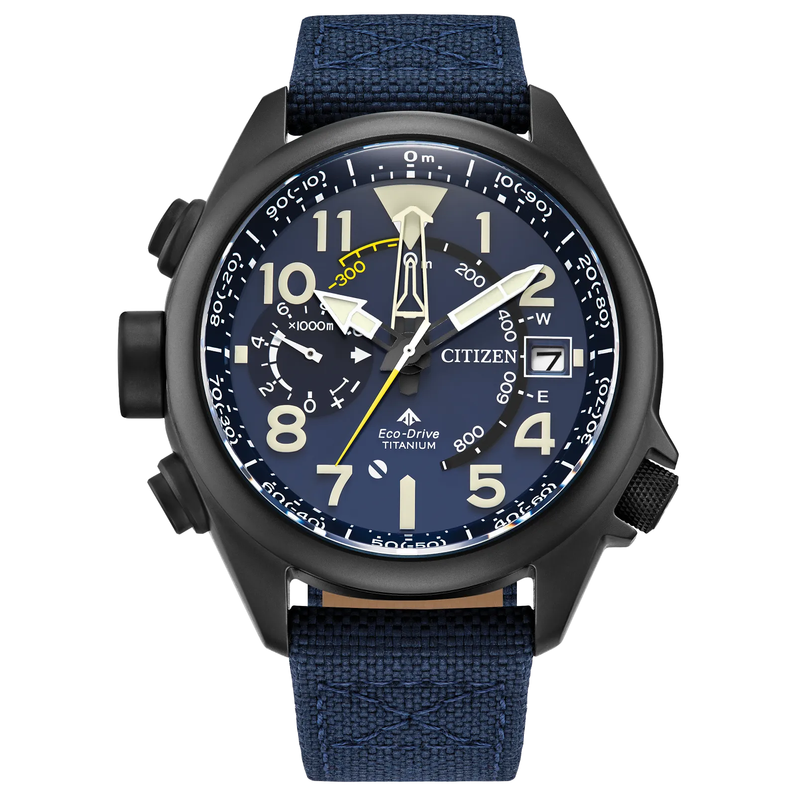 Citizen Promaster Eco-Drive Blue Fabric Strap Blue Dial Watch BN4065- 07L