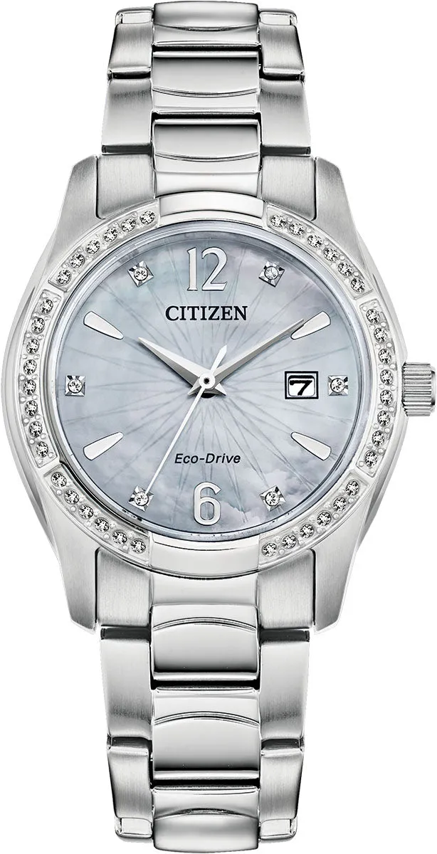 Citizen Silhouette Crystal Eco Drive Ladies Watch