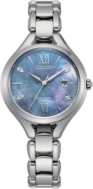 Citizen Super Titanium Diamond Eco Drive Ladies Watch