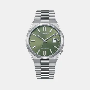 Citizen Tsuyosa Collection Men Automatic Green Dial Analog Stainless Steel Watch NJ0158-89Z