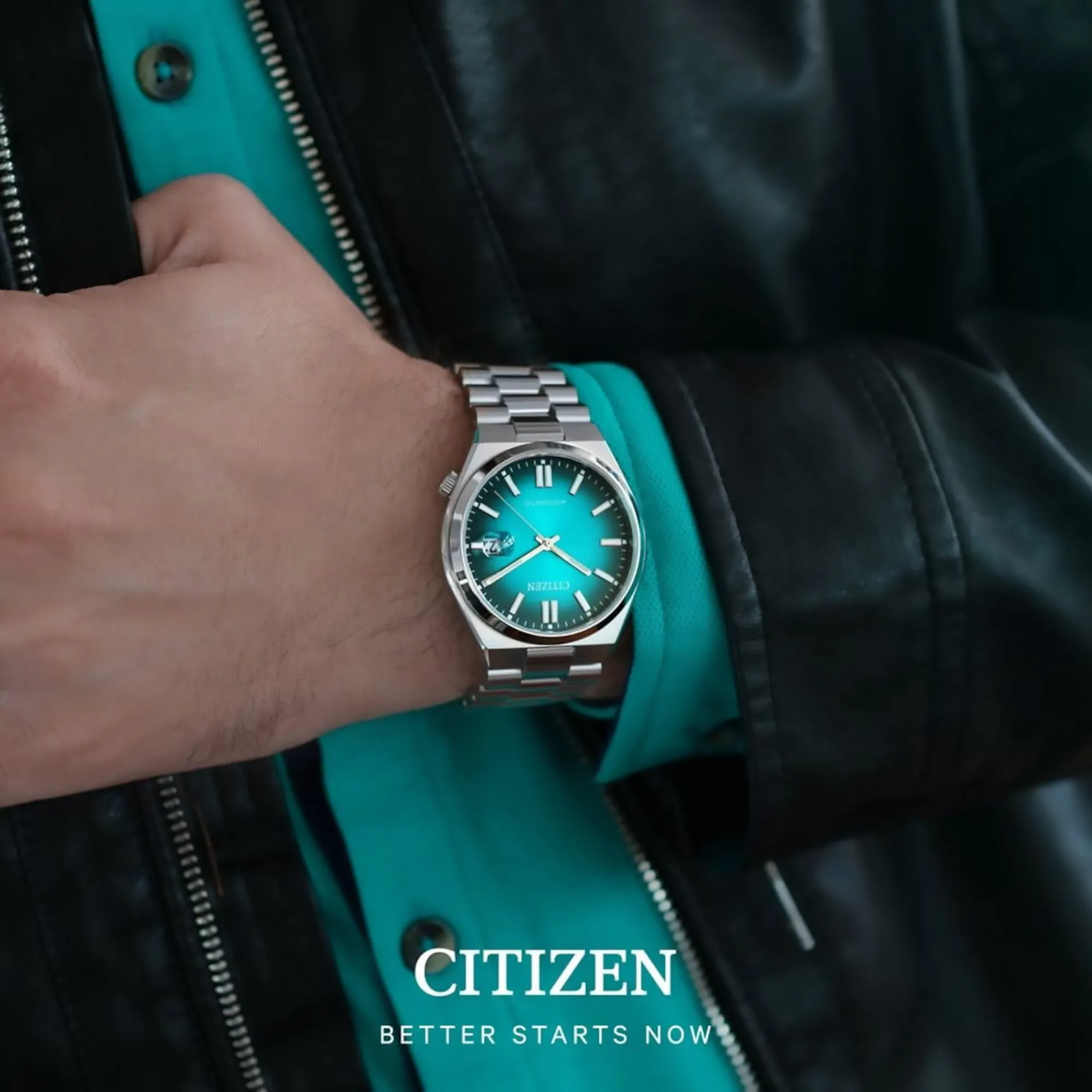 Citizen Tsuyosa Collection Men's Green Automatic Stainless Steel Watch NJ0151-88X