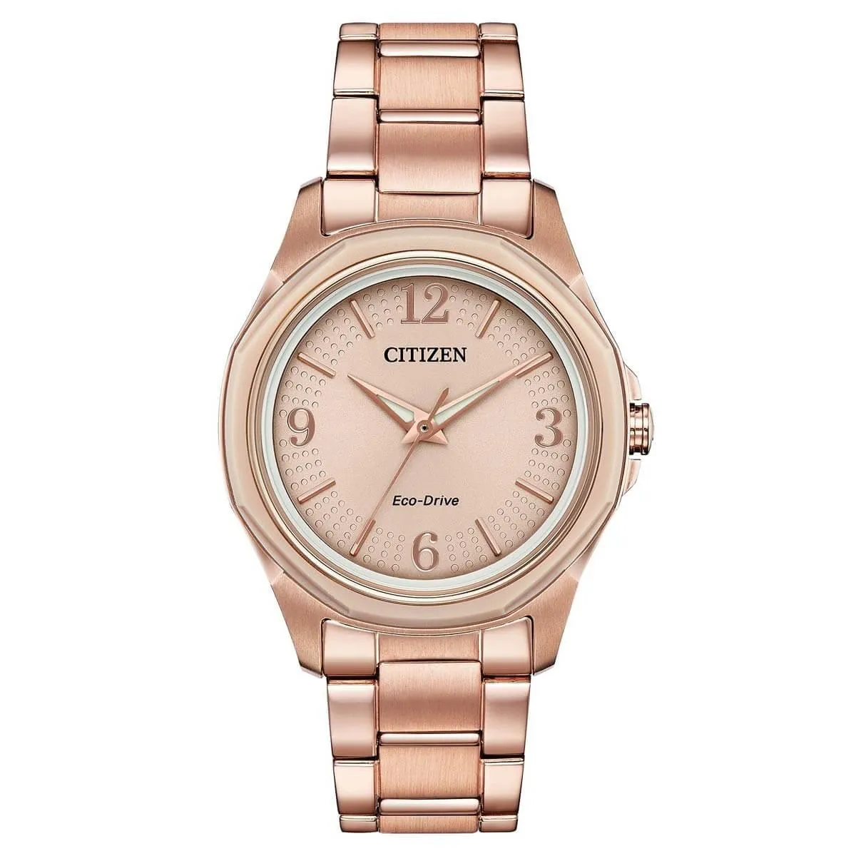 Citizen Women's Bracelet Watch - Drive Rose Gold Stainless Steel | FE7053-51X