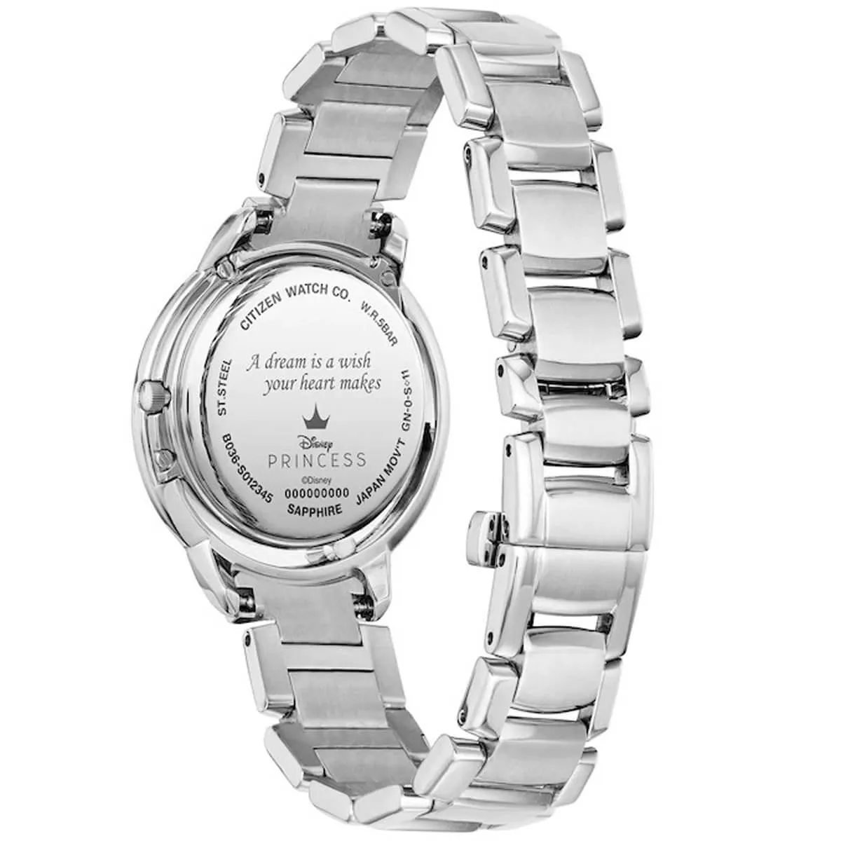 Citizen Women's Diamond Watch - Disney Blue Mother of Pearl Dial Bracelet | EW5510-53N