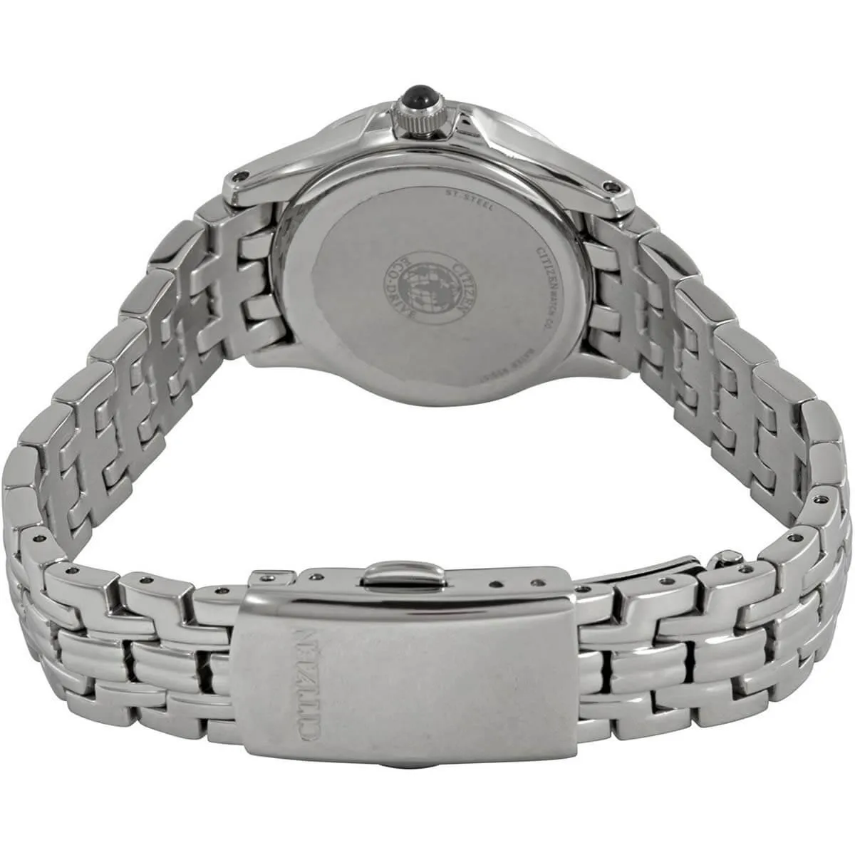 Citizen Women's Eco-Drive Watch - Silhouette Crystal MOP Dial Bracelet | EW1220-55D