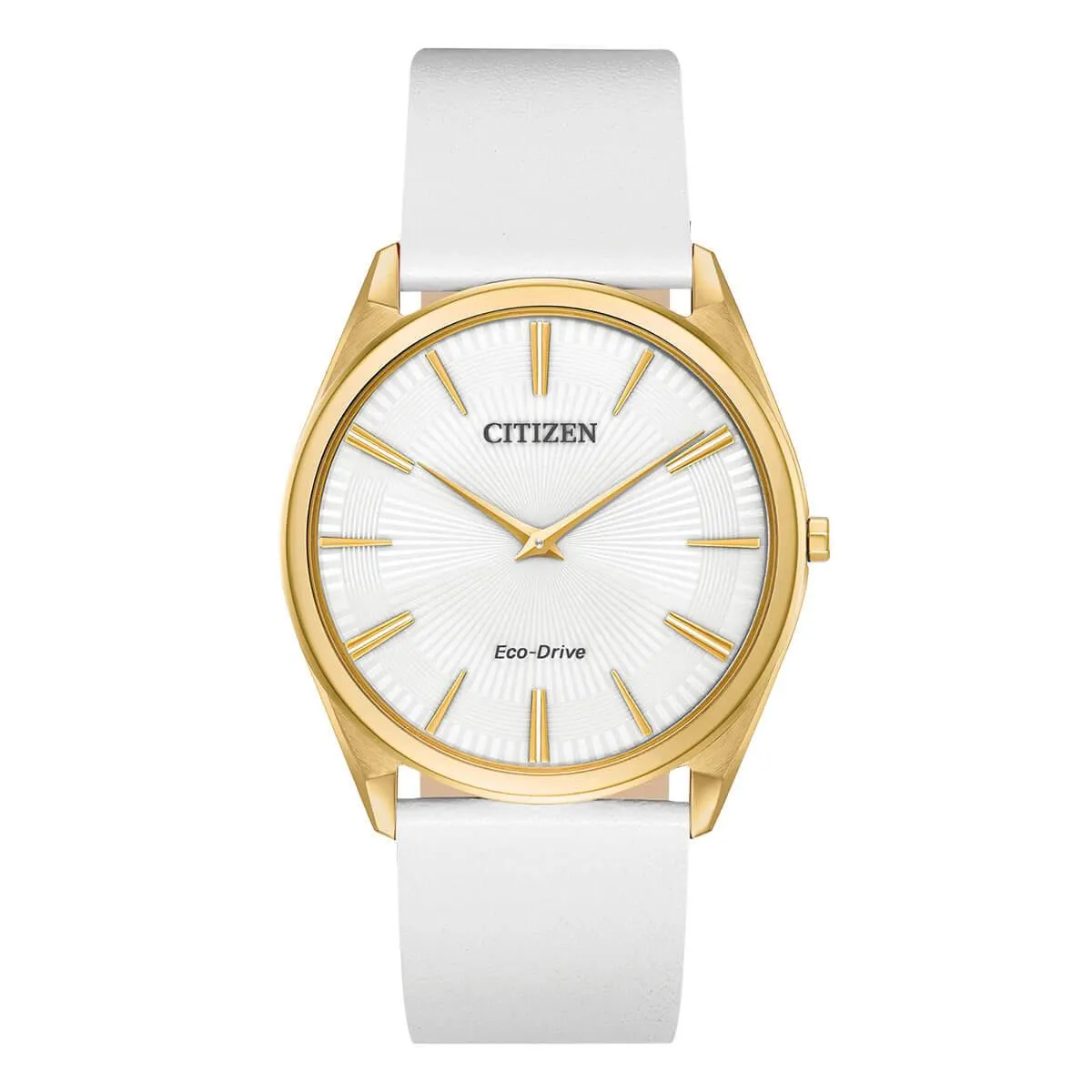 Citizen Women's Eco-Drive Watch - Stiletto White Leather Strap | AR3072-09A