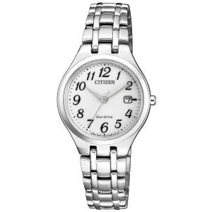 Citizen Women's Watch - Dress White Dial Stainless Steel Bracelet | EW2480-83A