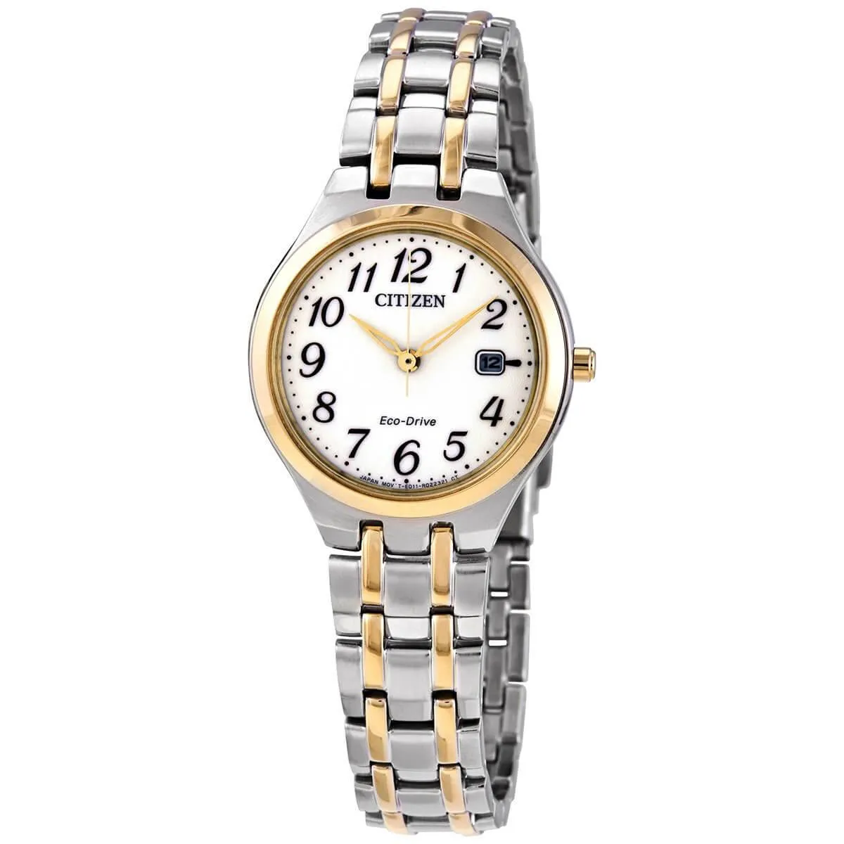 Citizen Women's Watch - Eco-Drive White Dial Two Tone Bracelet | EW2486-52A