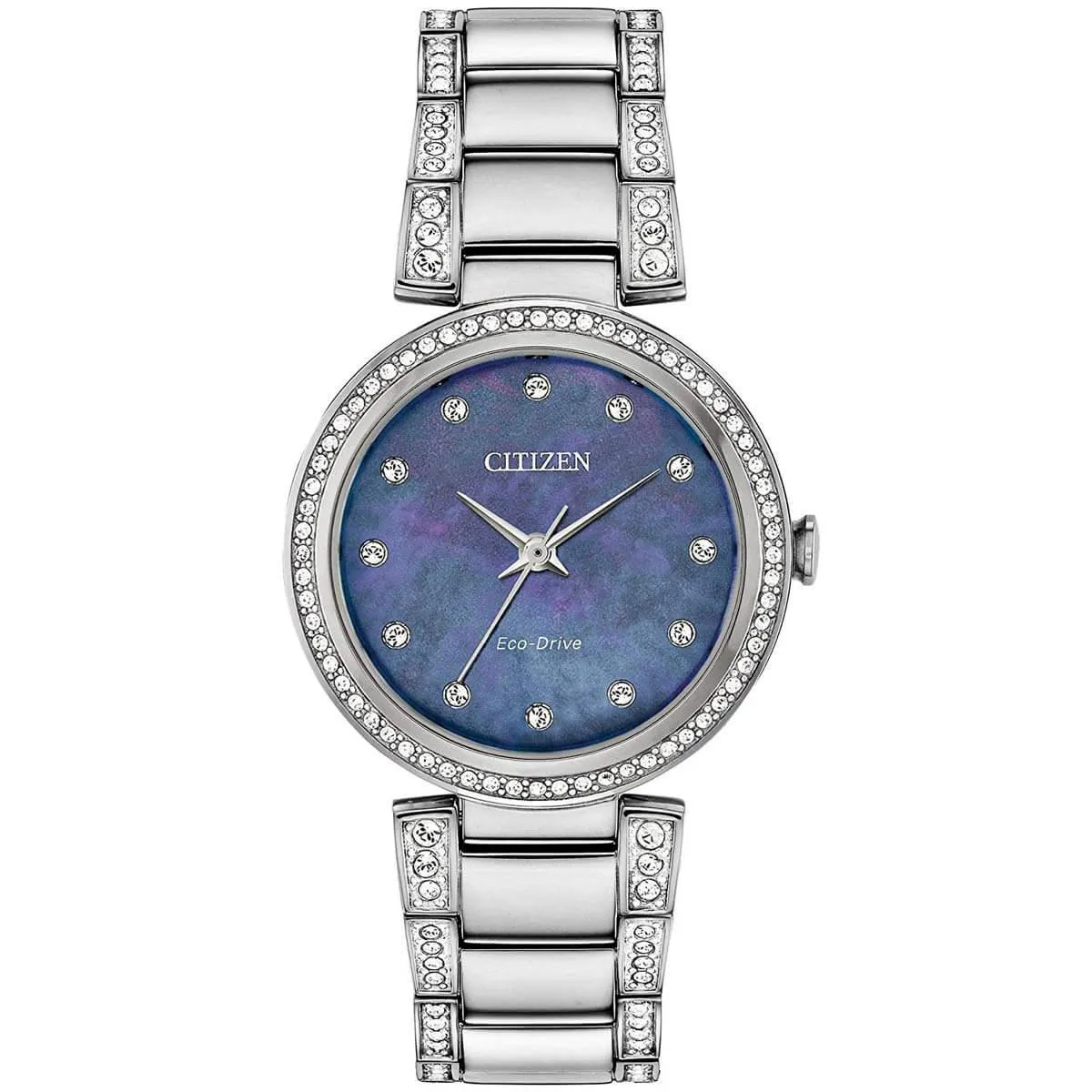 Citizen Women's Watch - Silhouette Crystal Blue MOP Dial Bracelet | EM0840-59N