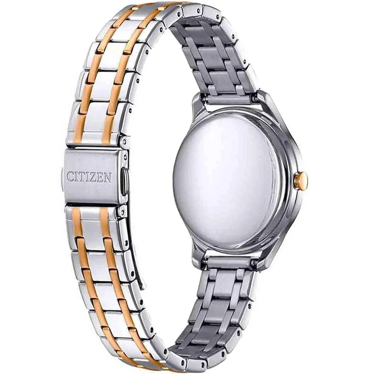 Citizen Women's Watch - White Dial Two Tone Stainless Steel Bracelet | EM0506-77A