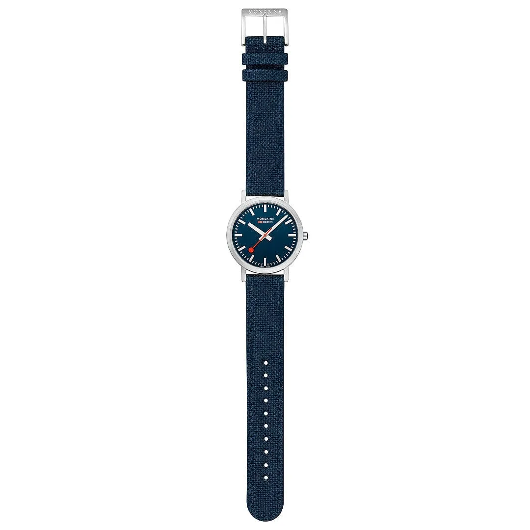 Classic, Brushed Steel, 36 mm, Ocean Blue Watch