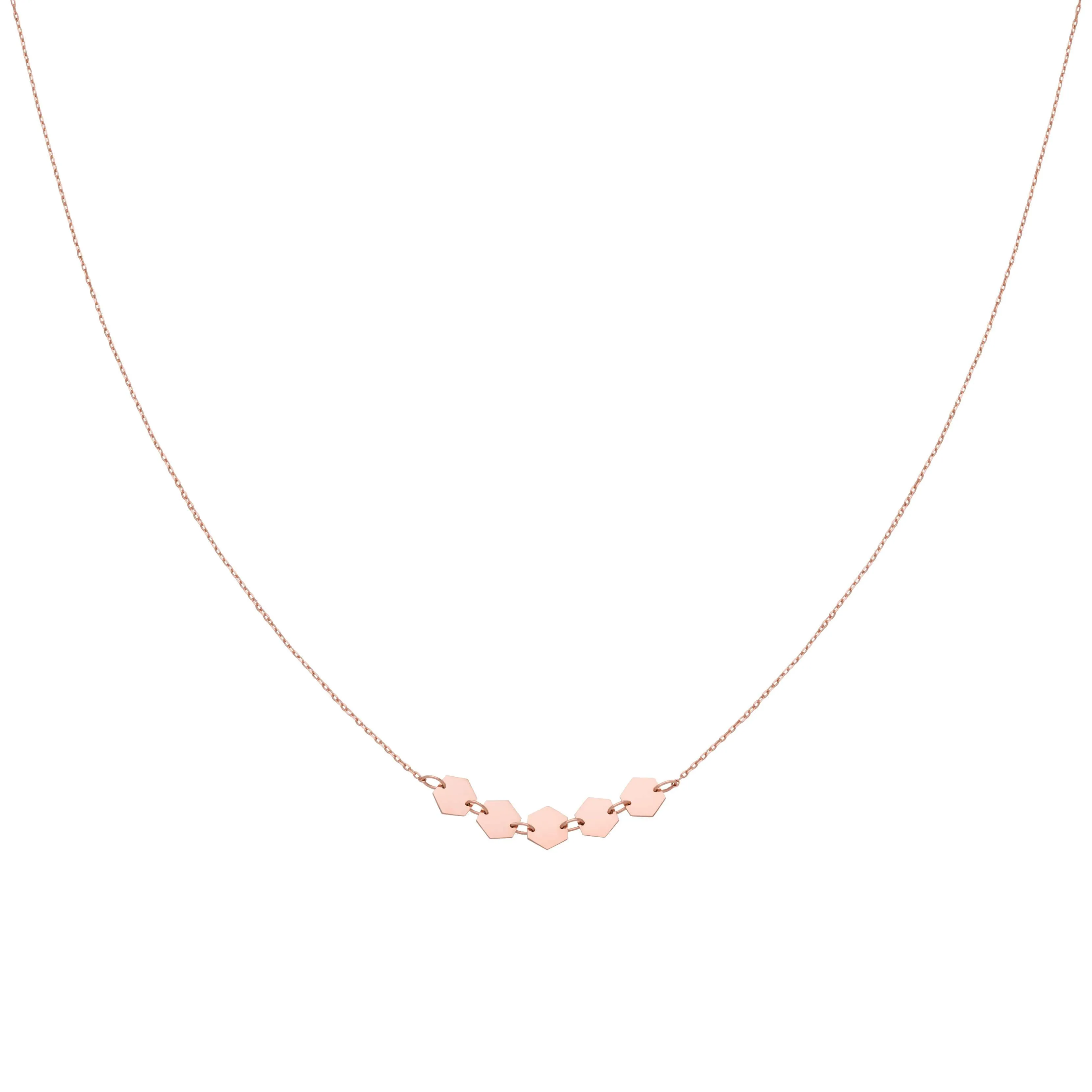 Collier CLUSE Essentielle Rose Gold Hexagons CLJ20001