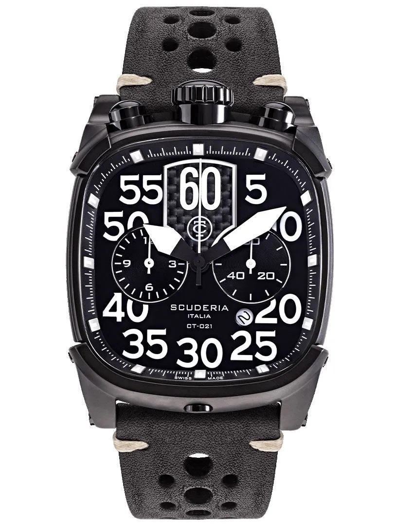 CT Scuderia SCRAMBLER SATURNO Swiss Made Ion Plated Mens Watch CWEF00419