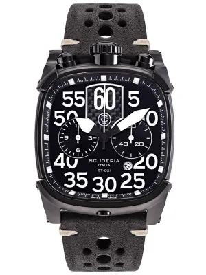 CT Scuderia SCRAMBLER SATURNO Swiss Made Ion Plated Mens Watch CWEF00419