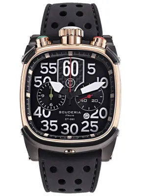 CT Scuderia SCRAMBLER SATURNO Swiss Made Mens Rose Gold Watch CWEF00219